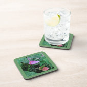 6種類のプラスチック懸命コースターの「TWO ANTHURIUM」セット コースター (右側)