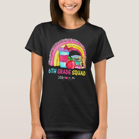 6等分隊先生レオパードレインボーバックSc Tシャツ (正面)