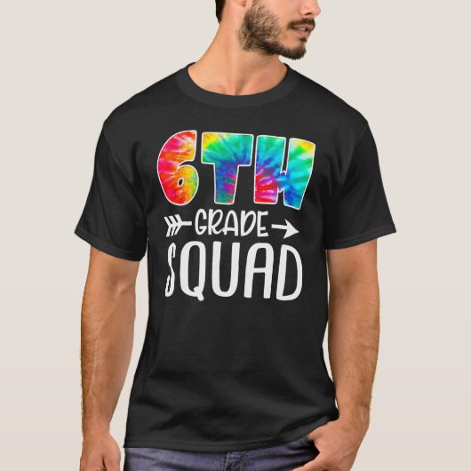 6等分隊絞り染め新学期先生Stu Tシャツ (正面)