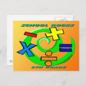 6等級岩 – 数学記号 ポストカード (正面/裏面)