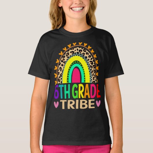 6等級部族レインボーヒョウ新学期 Tシャツ (正面)