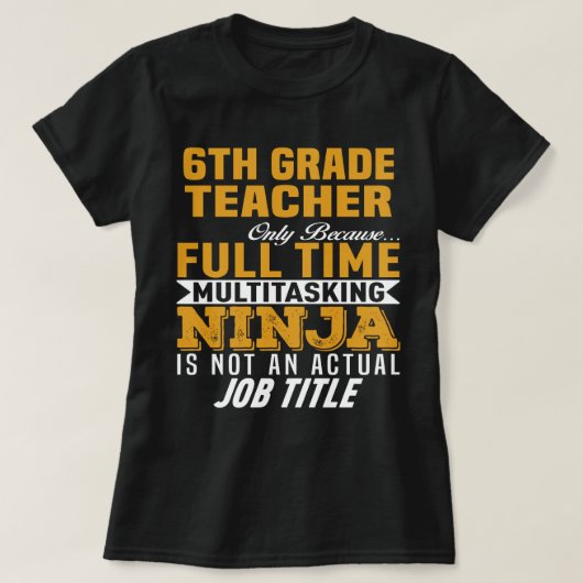 6級先生 Tシャツ (デザイン正面)