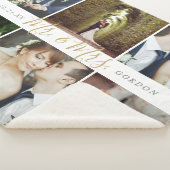 6結婚人の記念撮影コラージュ シェルパブランケット (3/4)