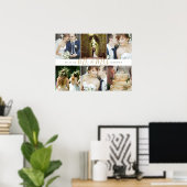 6結婚人の記念撮影コラージュ ポスター (ホームオフィス)