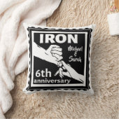 6結婚周年記念ギフト伝統的アイロン クッション (ブランケット)