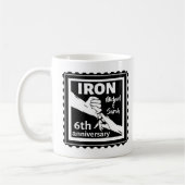 6結婚周年記念ギフト伝統的アイロン コーヒーマグカップ (左)