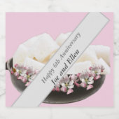 6結婚周年記念・アイアン・シュガー スパークリングワインラベル (シングルラベル)