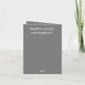 6結婚周年、爪、 ネイルとキャンディ。 カード (裏面)