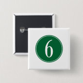 #6緑の円 缶バッジ (正面&裏面)