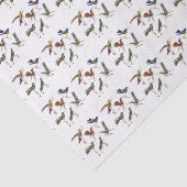 6羽の美しいハチドリ 薄葉紙 (詳細)