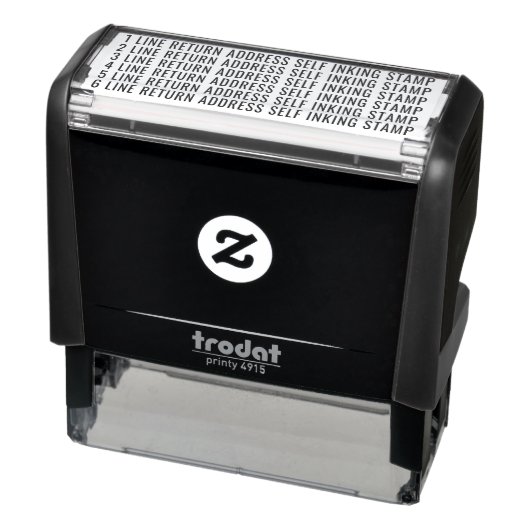 6行差出人住所自己インク付けカスタムスタンプ セルフインキングスタンプ (商品)