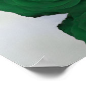 6表エメラルドエレガントグリーンバラ座席表 ポスター (角)