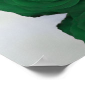 6表エメラルドエレガントグリーンバラ座席表 ポスター (角)