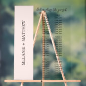 6表 |エレガントのモダン座席表 アクリルサイン (ニュートラル)