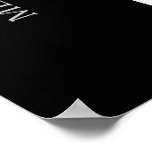 6表 |エレガントのモダン座席表 ポスター (角)