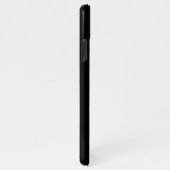 6角形フォトコラージブラックモノグラムiPhoneケース iPhoneケース (右側)