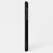 6角形フォトコラージブラックモノグラムiPhoneケース iPhoneケース (左側)