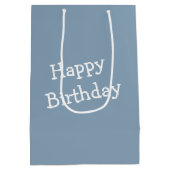 6誕生日のアヒル踊りイン・ザ・パドル ミディアムペーパーバッグ (裏面)