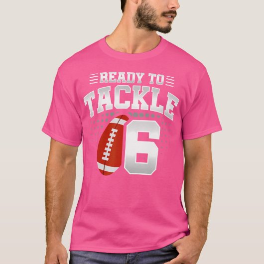 6誕生日サッカー誕生日パーティー6誕生日 Tシャツ (正面)