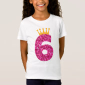 6誕生日シャツ。6誕生日6歳 Tシャツ (正面)