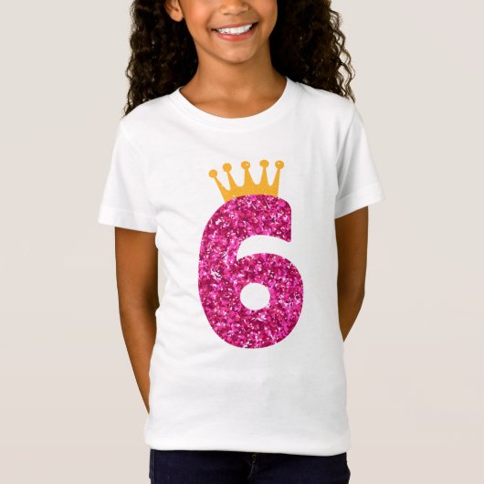 6誕生日シャツ。6誕生日6歳 Tシャツ (正面)