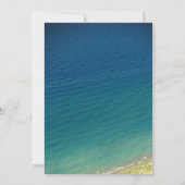 6誕生日プールパーティーブルーウォーターシーアショアビーチ 招待状 (裏面)