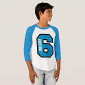 6誕生日ボーイスポーツ第5年A03A Tシャツ (正面フル)