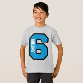 6誕生日ボーイスポーツ第5年A03A Tシャツ (正面フル)