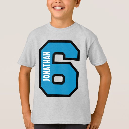 6誕生日ボーイスポーツ第5年A03A Tシャツ (正面)