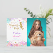 6誕生日妖精パーティー写真 招待状 (スタンド正面)