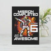 6誕生日宇宙飛行士6歳の宇宙空間Bir 招待状 (スタンド正面)