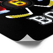 6誕生日少年 – アイスホッケー6歳の少年 ポスター (角)