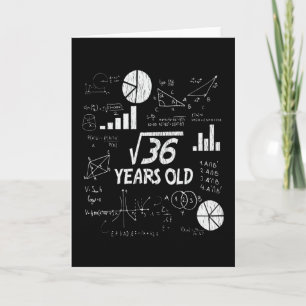 6誕生日平方根36歳6日 カード