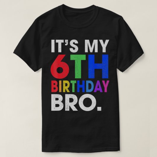 6誕生日第6回生誕祭パーティー少年 Tシャツ (デザイン正面)