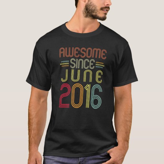 6誕生日素晴らし2016年6月以来6歳 Tシャツ (正面)
