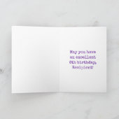 6誕生日-おもしろい、アーバングラフィティインスパイアルック カード (内部)