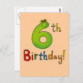 6誕生日! ポストカード (正面/裏面)