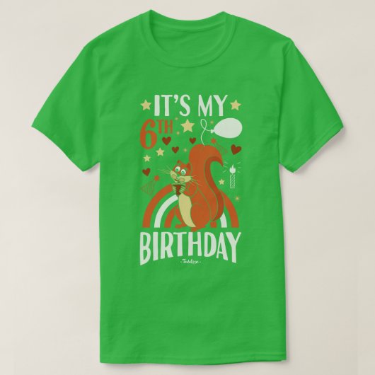6誕生日 Tシャツ (デザイン正面)