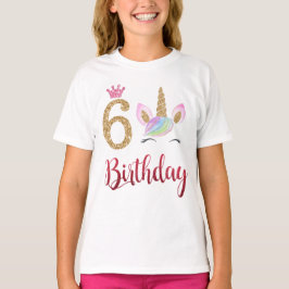 6誕生日Unicorn Dabbing, 6歳 Tシャツ