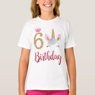 6誕生日Unicorn Dabbing, 6歳 Tシャツ