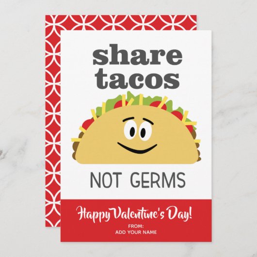 6足アパートが私のハートに – バレンタイン シーズンカード (正面/裏面)