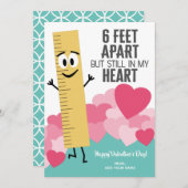 6足アパートアパートでハートに残る – バレンタイン シーズンカード (正面/裏面)