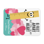 6足アパートステイ私のハート – ルーラーバレンタイン マグネット (横)