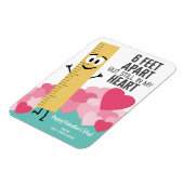 6足アパートステイ私のハート – ルーラーバレンタイン マグネット (左側)