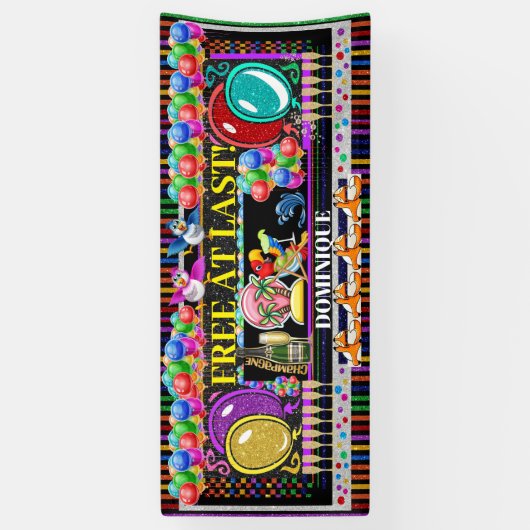 6足フリー最後のバナー 横断幕 (縦)