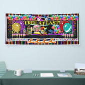 6足フリー最後のバナー 横断幕 (トレードショー)