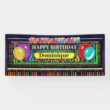 6足誕生日バナーハッピーハッピー