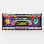 6足誕生日バナーハッピーハッピー 横断幕 (横)