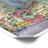 6通り西を探して，オースティン，テキサス州 ポスター (角)