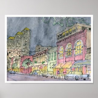 6通り西を探して，オースティン，テキサス州 ポスター